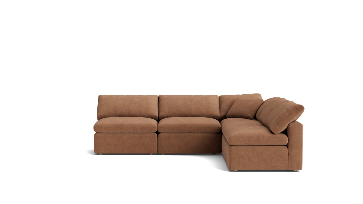 Movie Night™ 5-Piece Modular Sectional Open, Standard, Spice