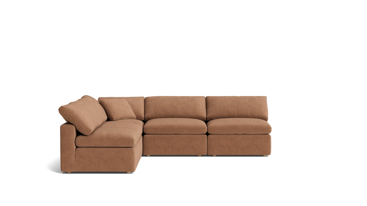 Movie Night™ 5-Piece Modular Sectional Open, Standard, Spice