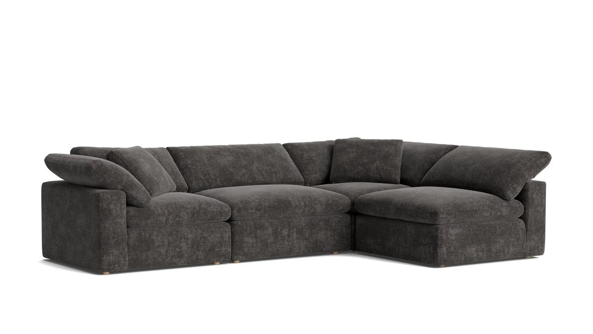 Movie Night™ 4-Piece Modular Sectional Armless, Large, Truffle — alternate view