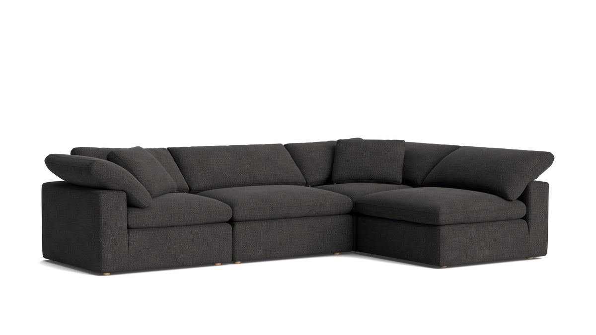 Movie Night™ 4-Piece Modular Sectional Armless, Large, Dark Shadow — alternate view