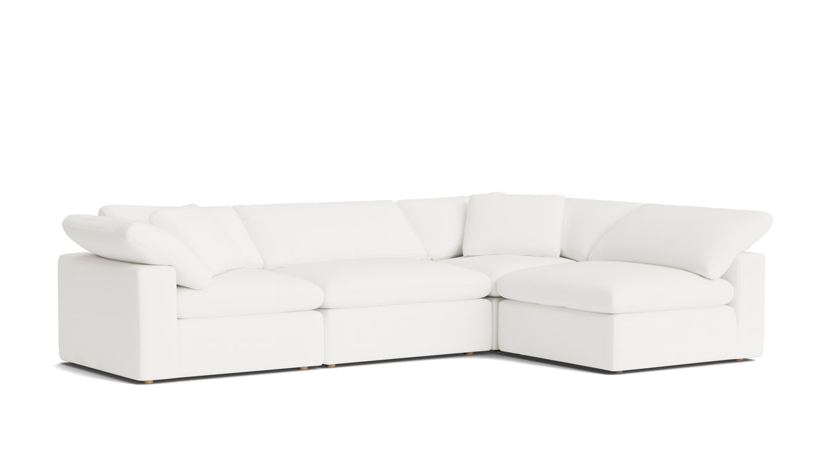 Movie Night™ 4-Piece Modular Sectional Armless, Large, Brie — alternate view