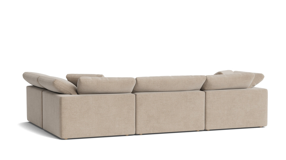 Movie Night™ 4-Piece Modular Sectional Armless, Large, Champagne — alternate view