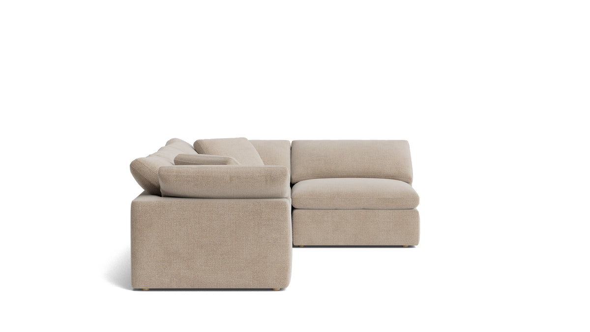 Movie Night™ 4-Piece Modular Sectional Armless, Large, Champagne