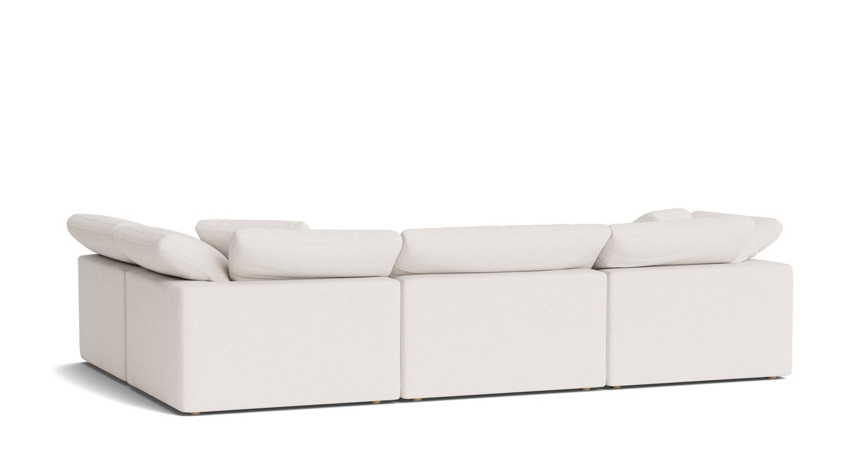Movie Night™ 4-Piece Modular Sectional Armless, Large, Nomad Snow — alternate view