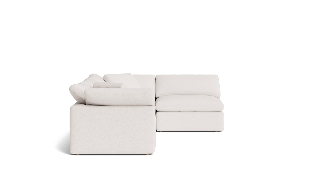Movie Night™ 4-Piece Modular Sectional Armless, Large, Nomad Snow