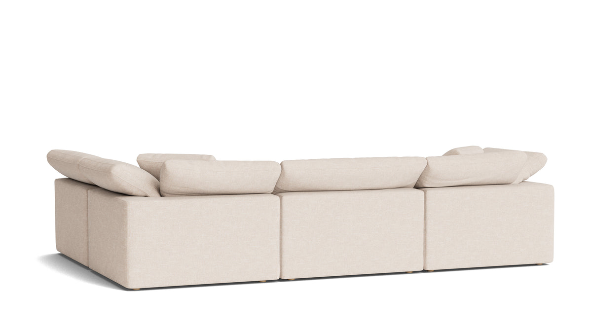 Movie Night™ 4-Piece Modular Sectional Armless, Large, Sunbeam — alternate view