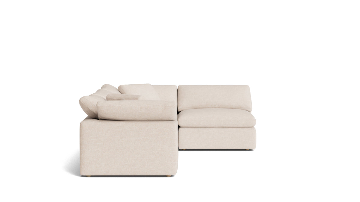 Movie Night™ 4-Piece Modular Sectional Armless, Large, Sunbeam
