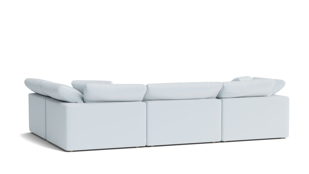 Movie Night™ 4-Piece Modular Sectional Armless, Large, Cove — alternate view