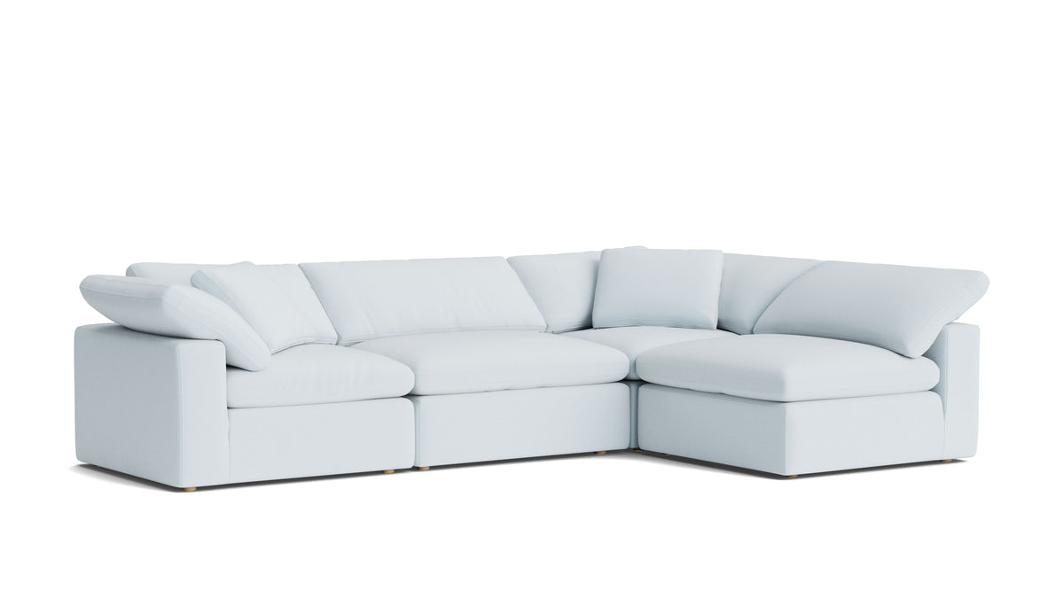 Movie Night™ 4-Piece Modular Sectional Armless, Large, Cove — alternate view