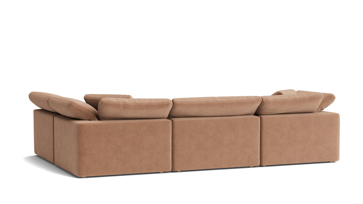 Movie Night™ 4-Piece Modular Sectional Armless, Large, Spice — alternate view