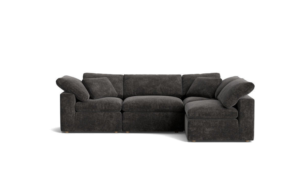 Movie Night™ 4-Piece Modular Sectional Armless, Standard, Truffle