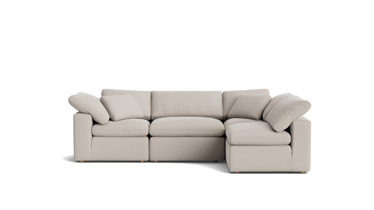 Movie Night™ 4-Piece Modular Sectional Armless, Standard, Clay