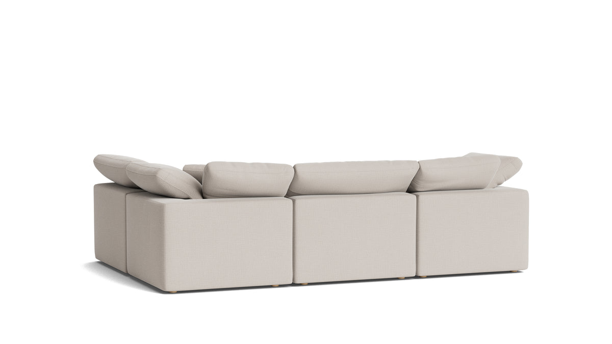 Movie Night™ 4-Piece Modular Sectional Armless, Standard, Clay
