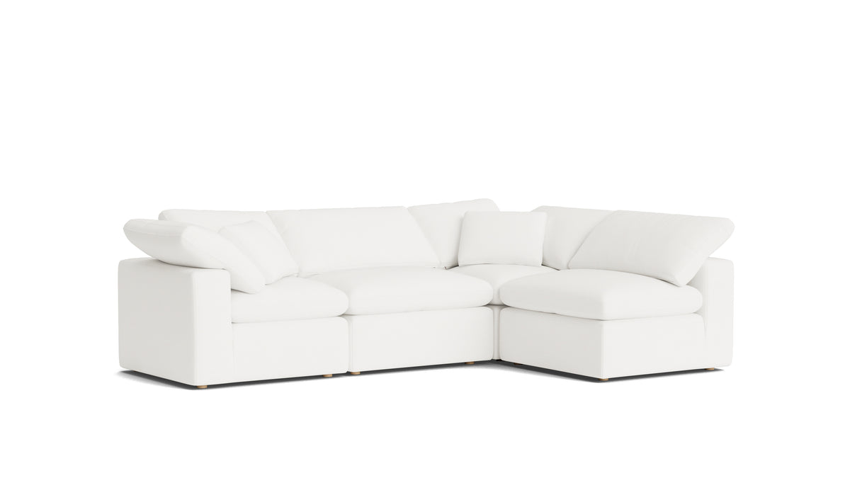 Movie Night™ 4-Piece Modular Sectional Armless, Standard, Brie — alternate view