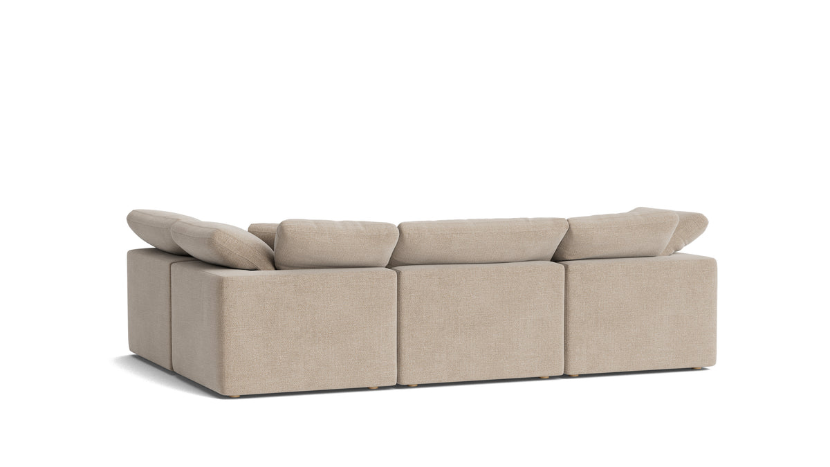 Movie Night™ 4-Piece Modular Sectional Armless, Standard, Champagne — alternate view
