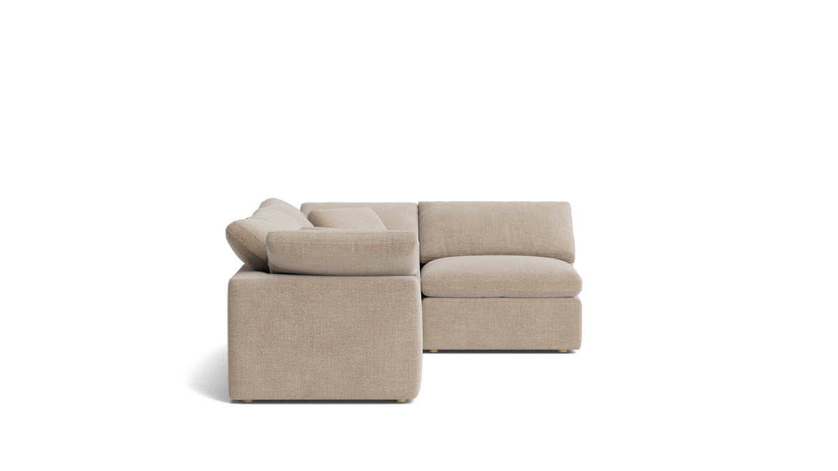 Movie Night™ 4-Piece Modular Sectional Armless, Standard, Champagne — alternate view