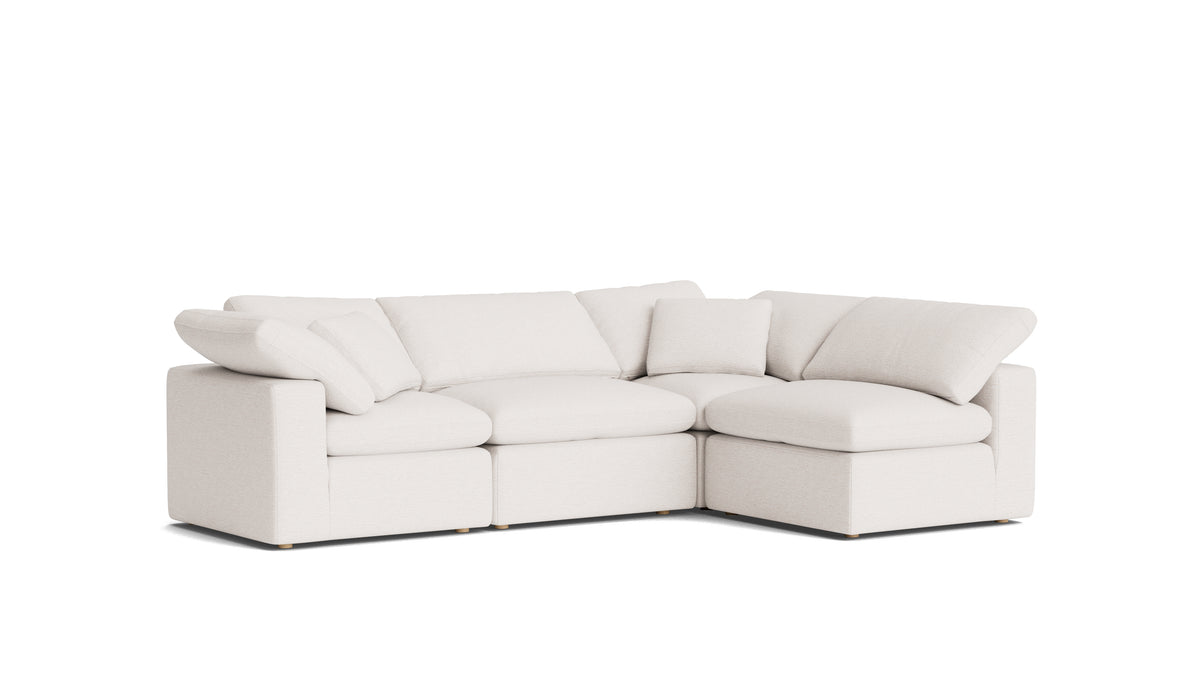 Movie Night™ 4-Piece Modular Sectional Armless, Standard, Nomad Snow