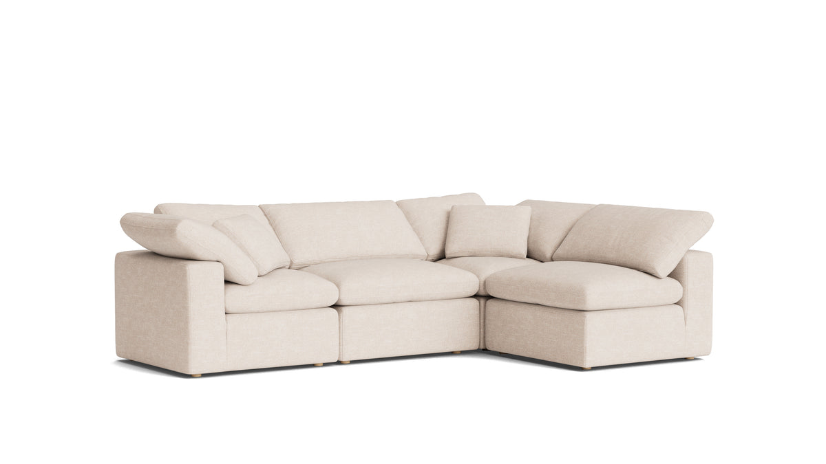 Movie Night™ 4-Piece Modular Sectional Armless, Standard, Sunbeam — alternate view