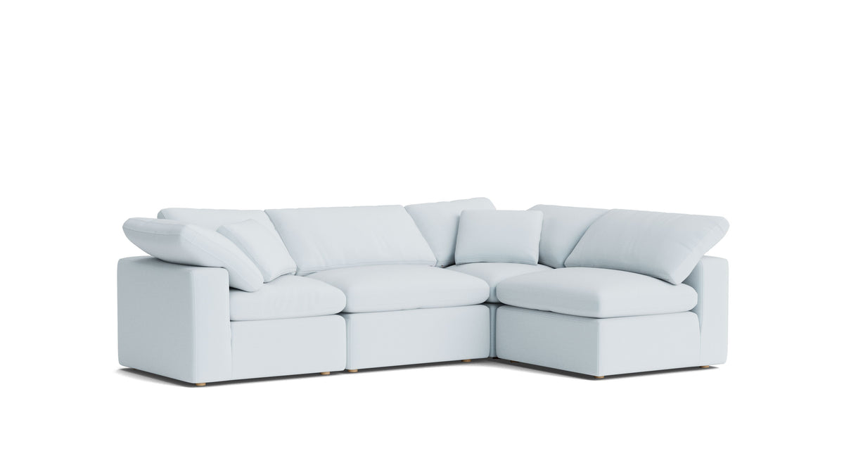 Movie Night™ 4-Piece Modular Sectional Armless, Standard, Cove — alternate view