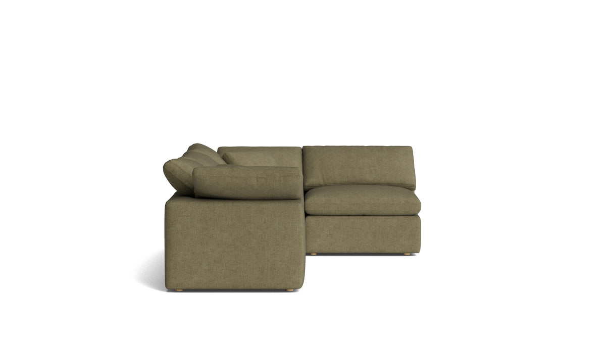 Movie Night™ 4-Piece Modular Sectional Armless, Standard, Olive