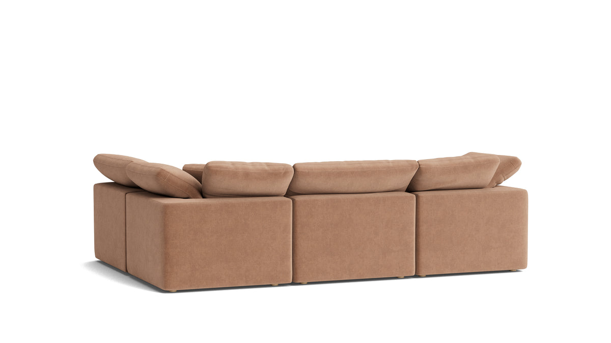 Movie Night™ 4-Piece Modular Sectional Armless, Standard, Spice