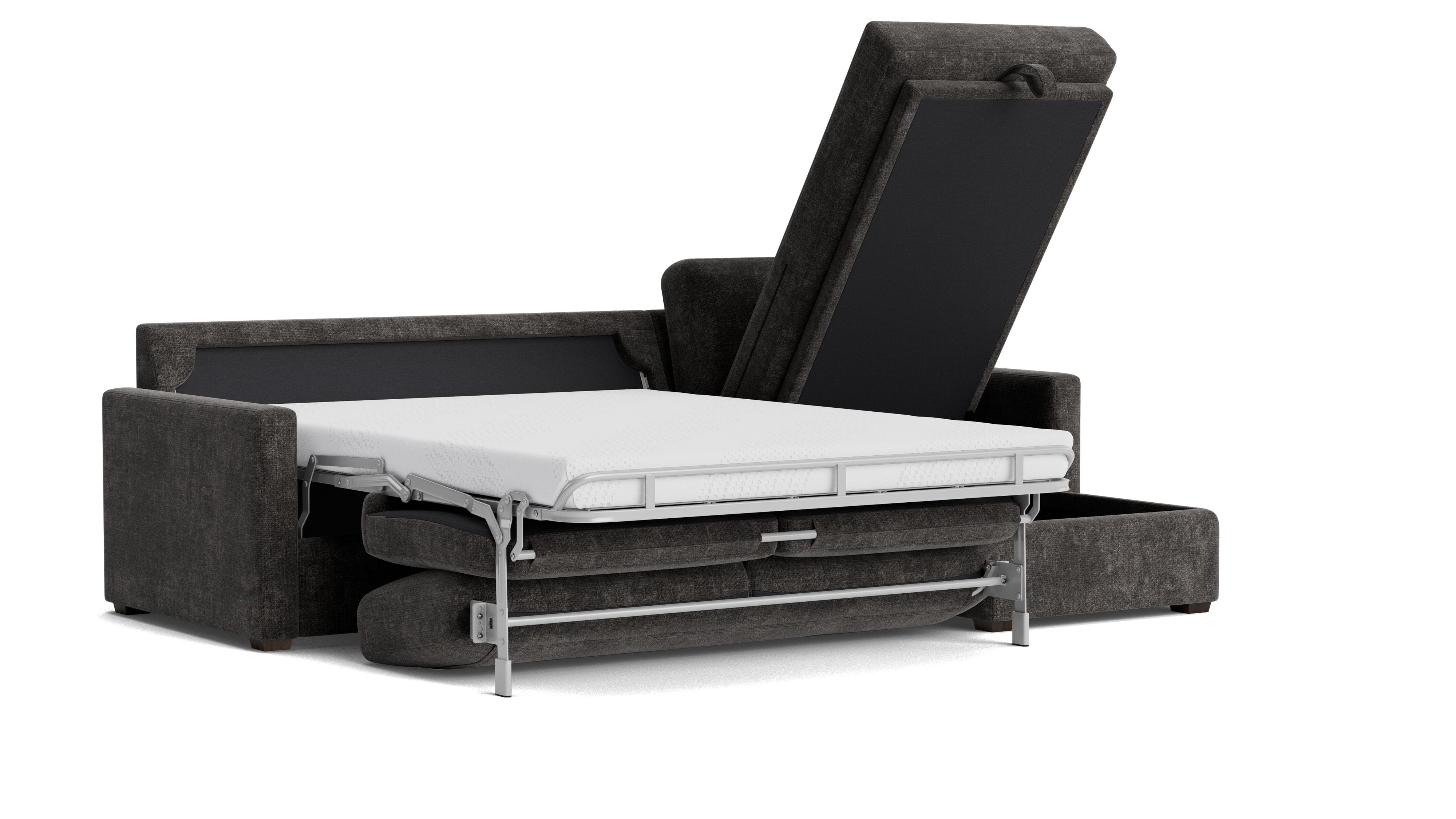 Sleep Over Sofa Bed Sectional (Left or Right), Full, Truffle