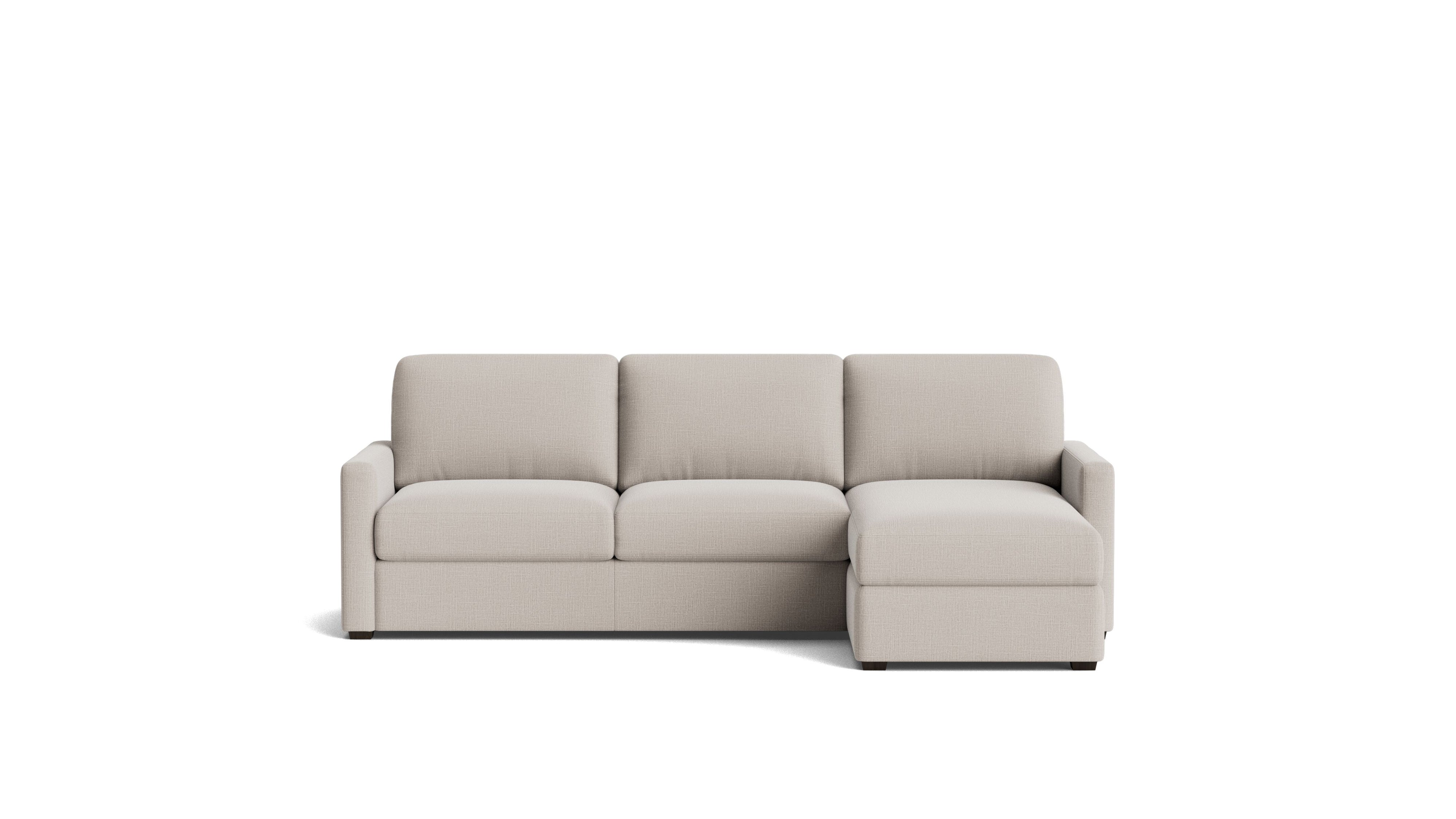 Sleep Over Sofa Bed Sectional (Left or Right), Full, Clay