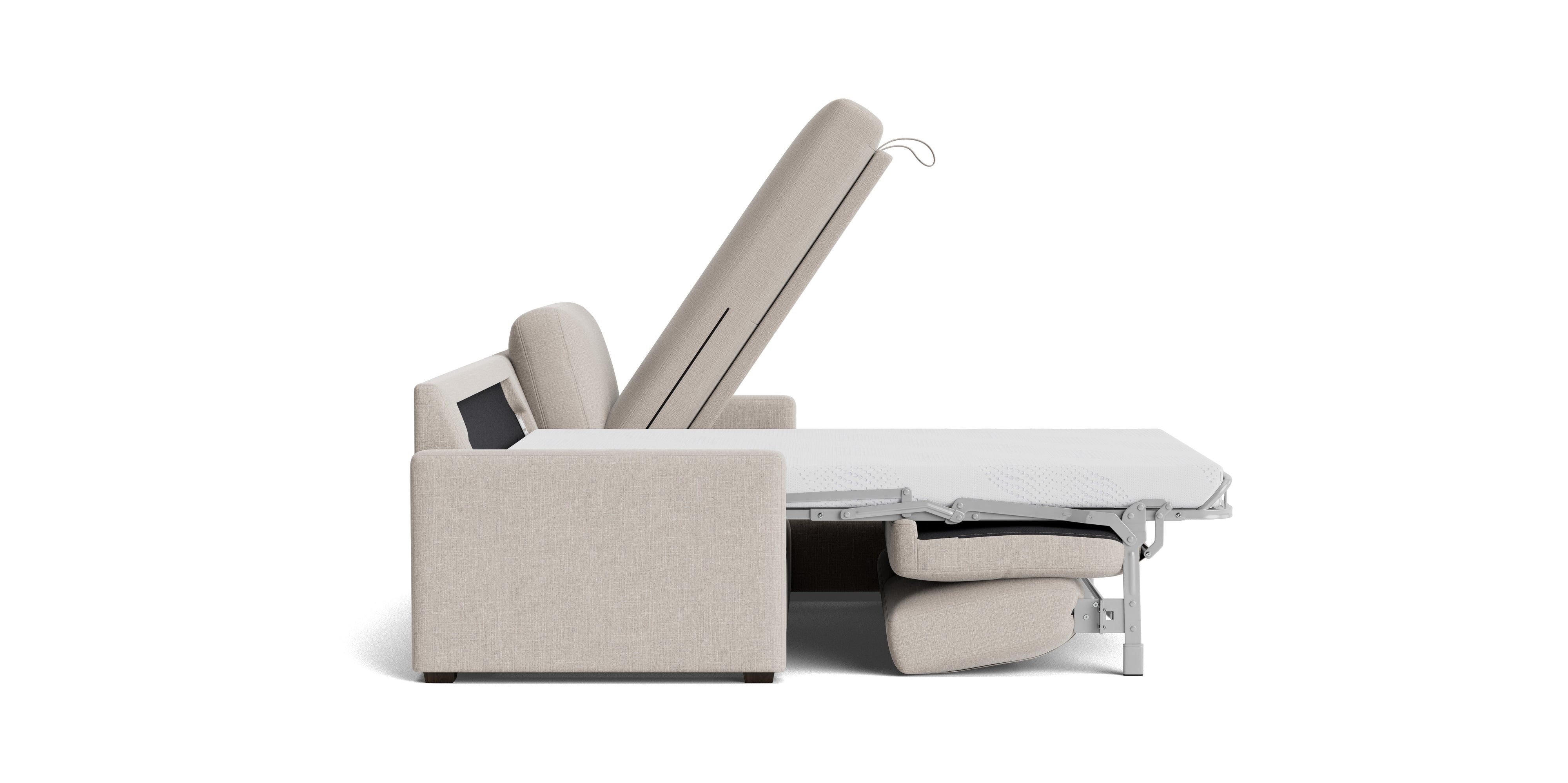 Sleep Over Sofa Bed Sectional (Left or Right), Full, Clay