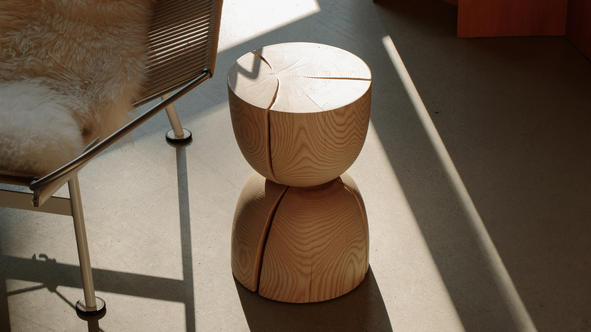 West Coast Stool, White Ash_image