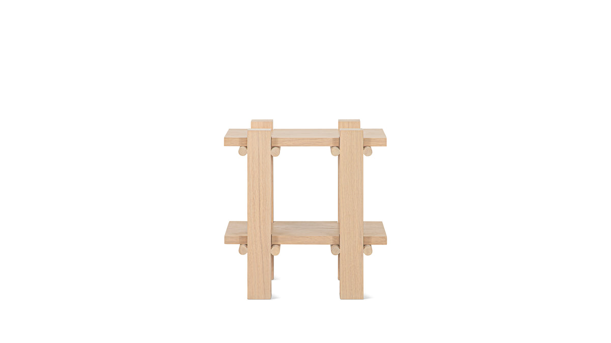 Long Story x Colapso Studio Side Table, Pale Oak