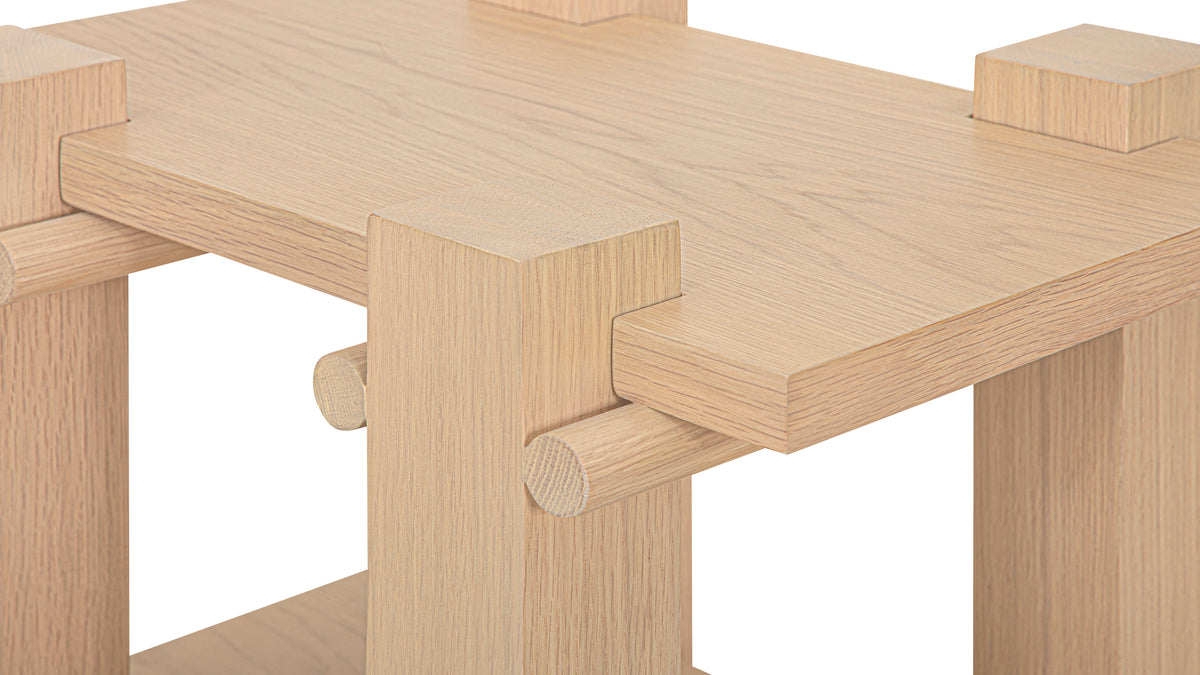 Long Story x Colapso Studio Side Table, Pale Oak