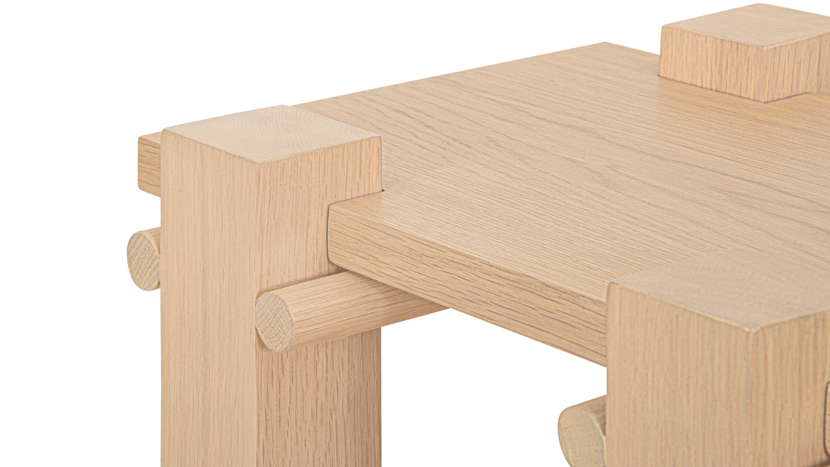 Long Story x Colapso Studio Side Table, Pale Oak