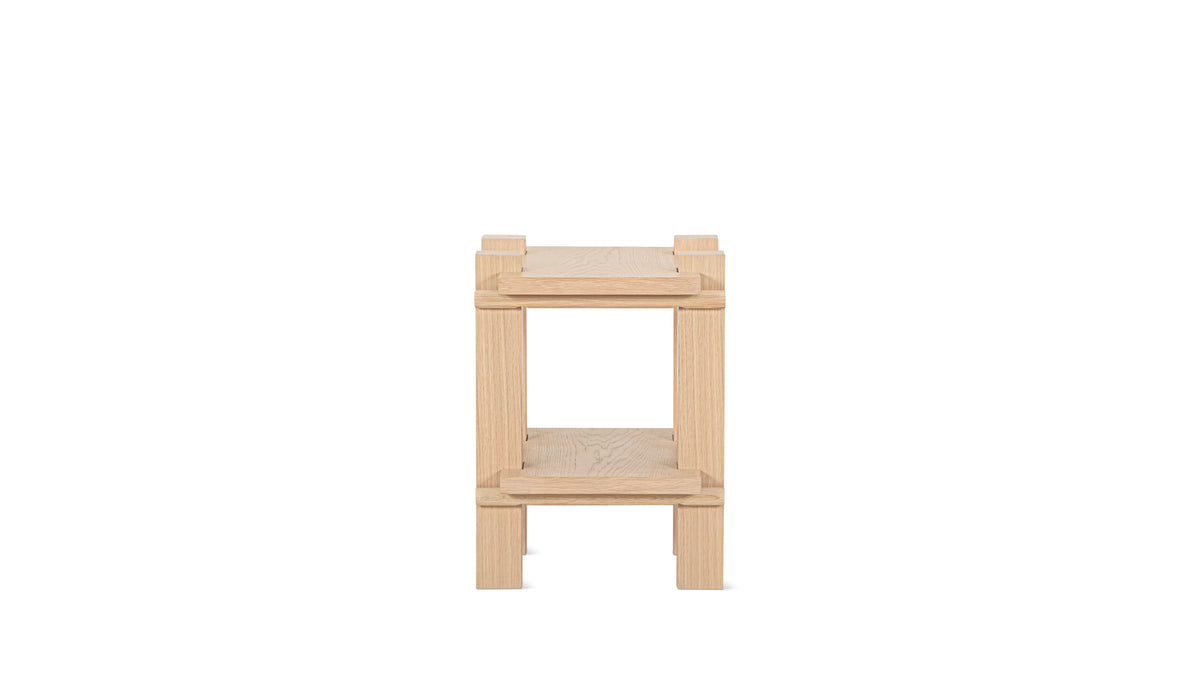 Long Story x Colapso Studio Side Table, Pale Oak — alternate view