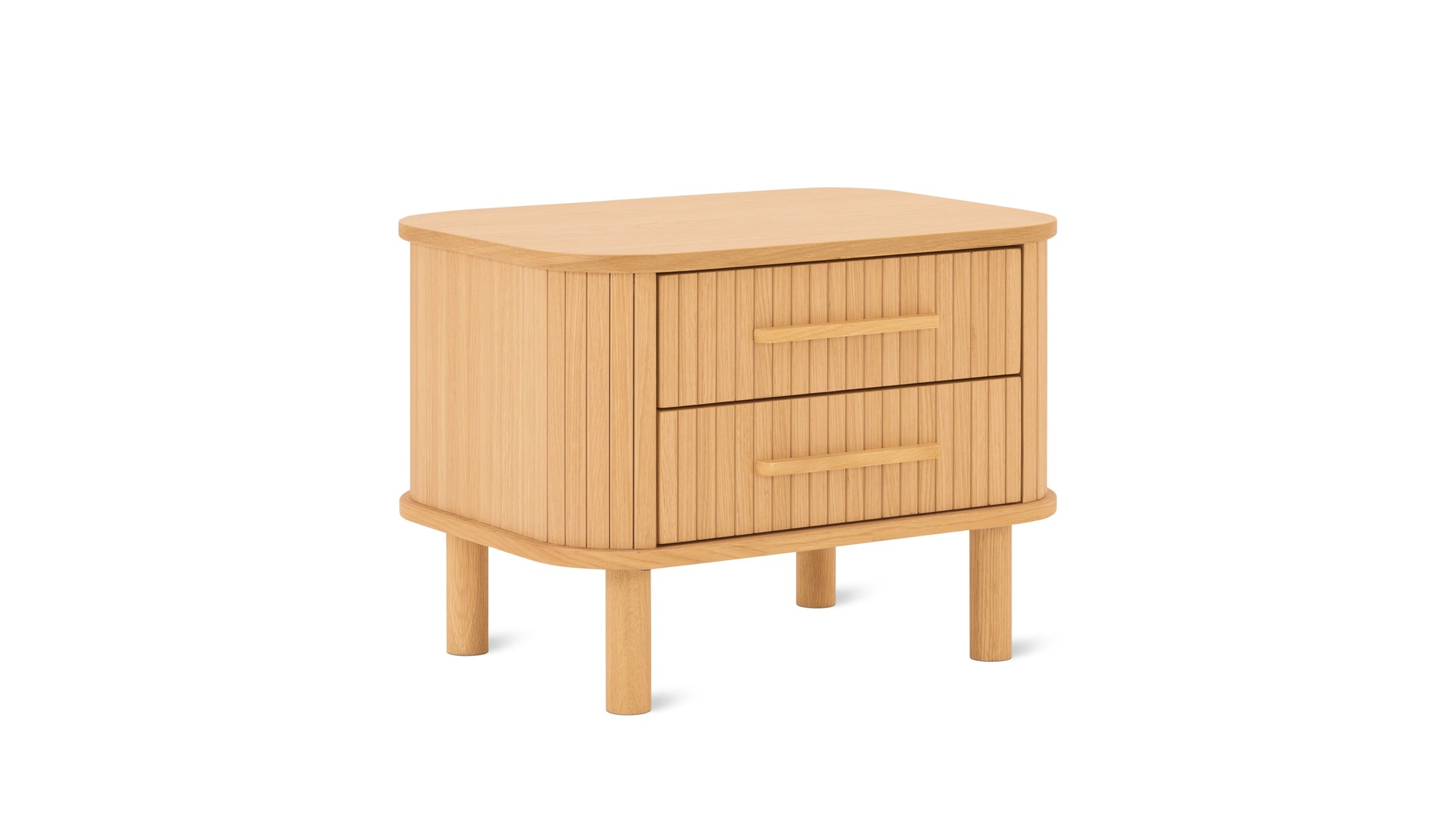 Easy Edge Nightstand All Wood, White Oak_image