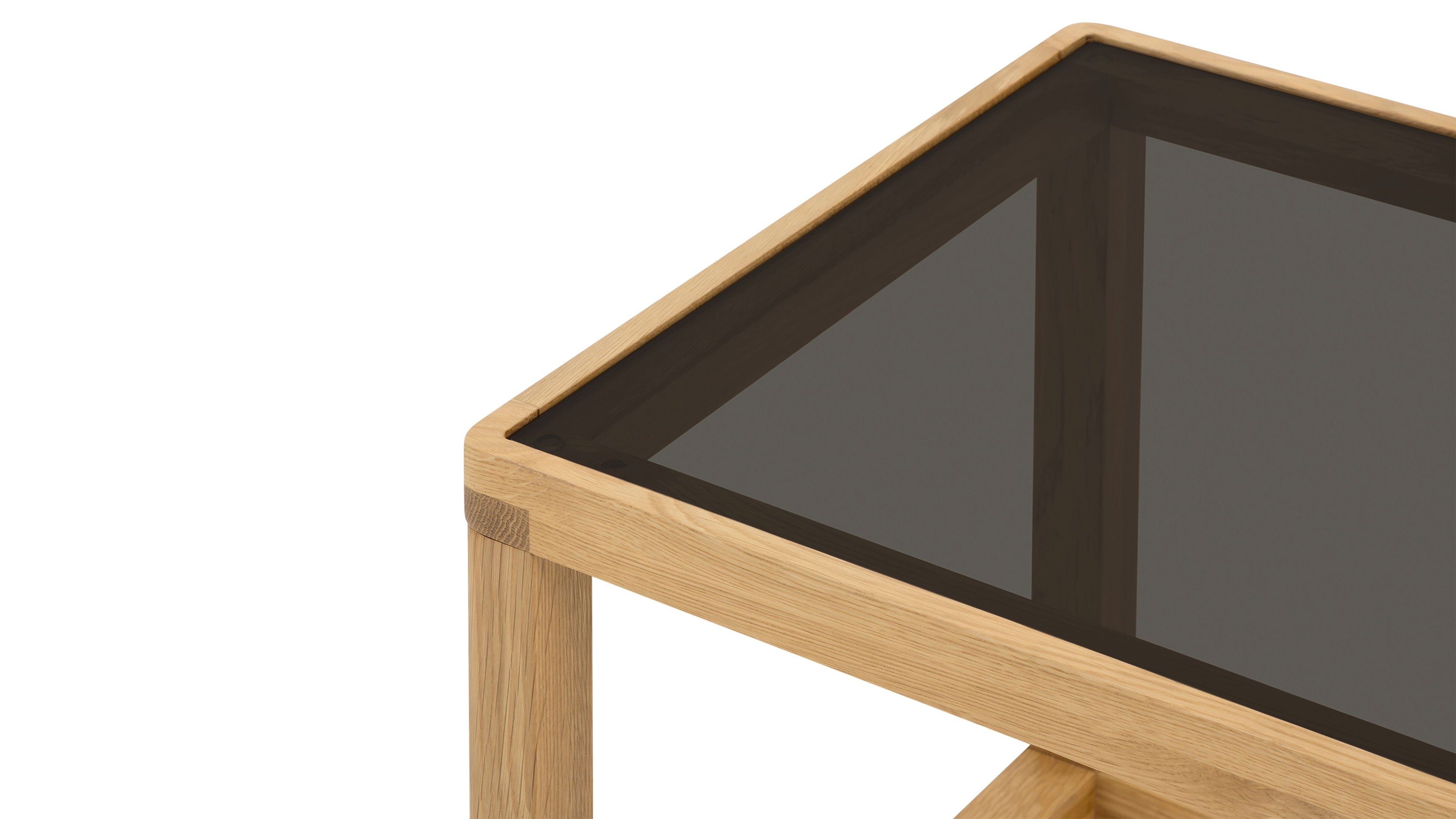 Glimpse Side Table, White Oak