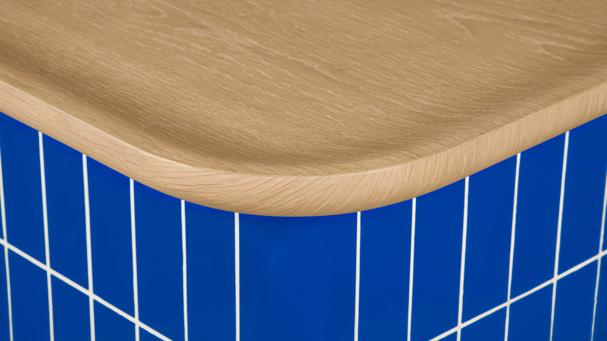 Avenue Side Table, Square, Ultramarine — alternate view