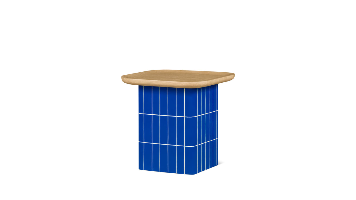 Avenue Side Table, Square, Ultramarine — alternate view
