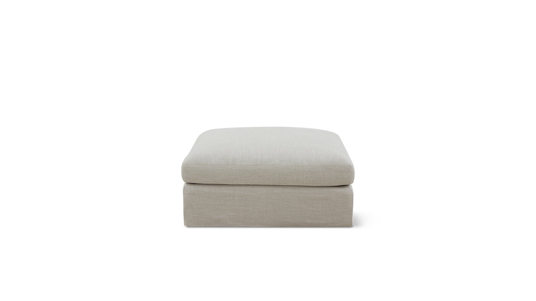 Slipcover - Get Together™ Ottoman, Standard, Light Pebble