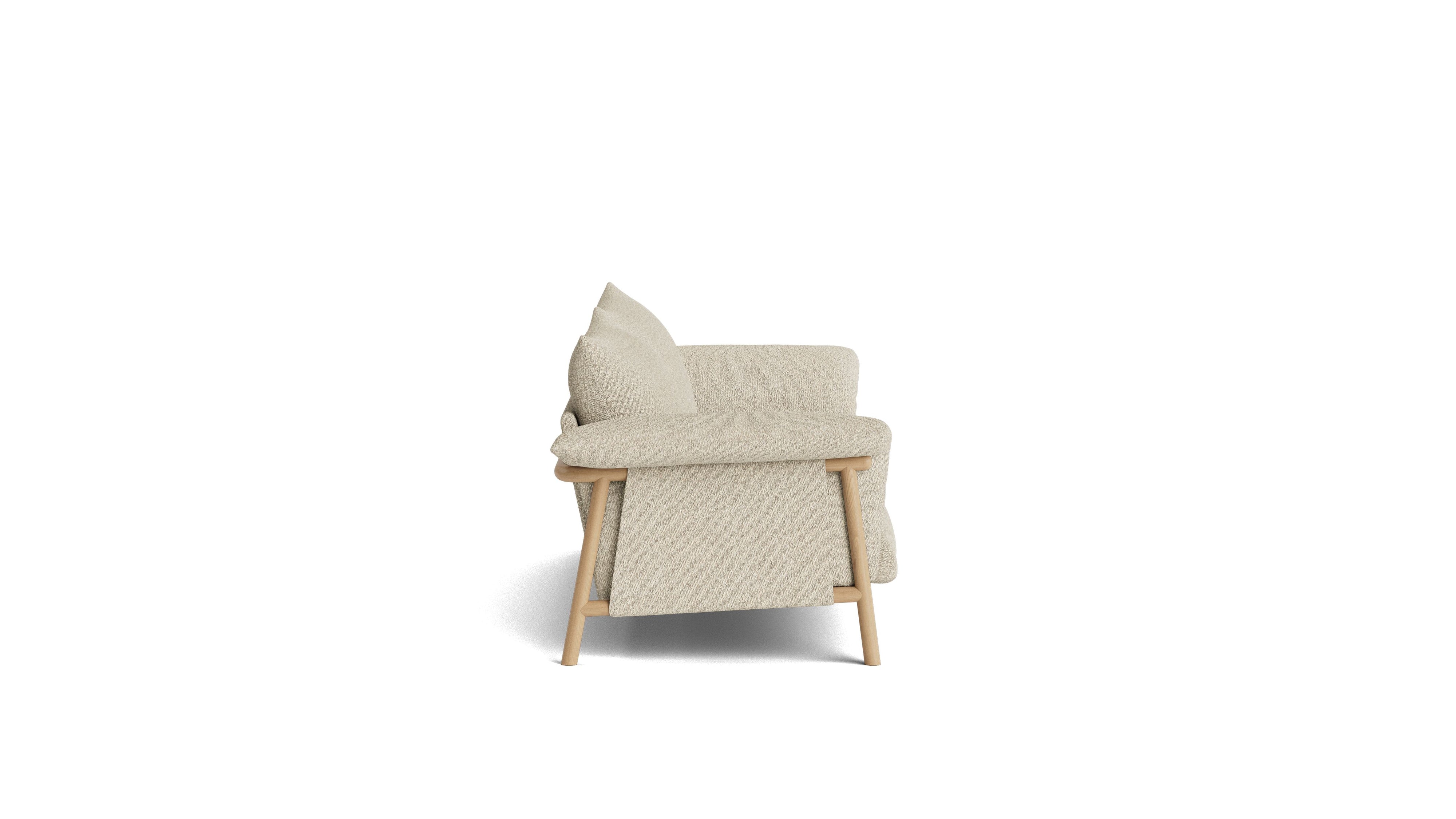 Pillow Talk Sofa, Warm Frost