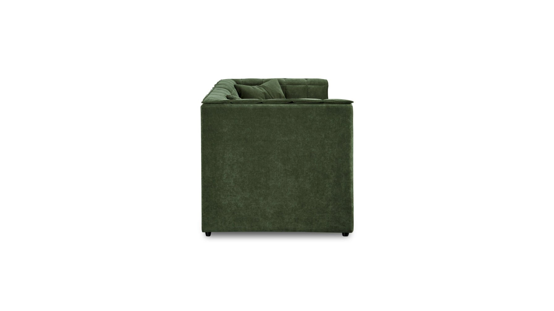 Quilt 2-Piece Modular Sofa, Moss - Image 9