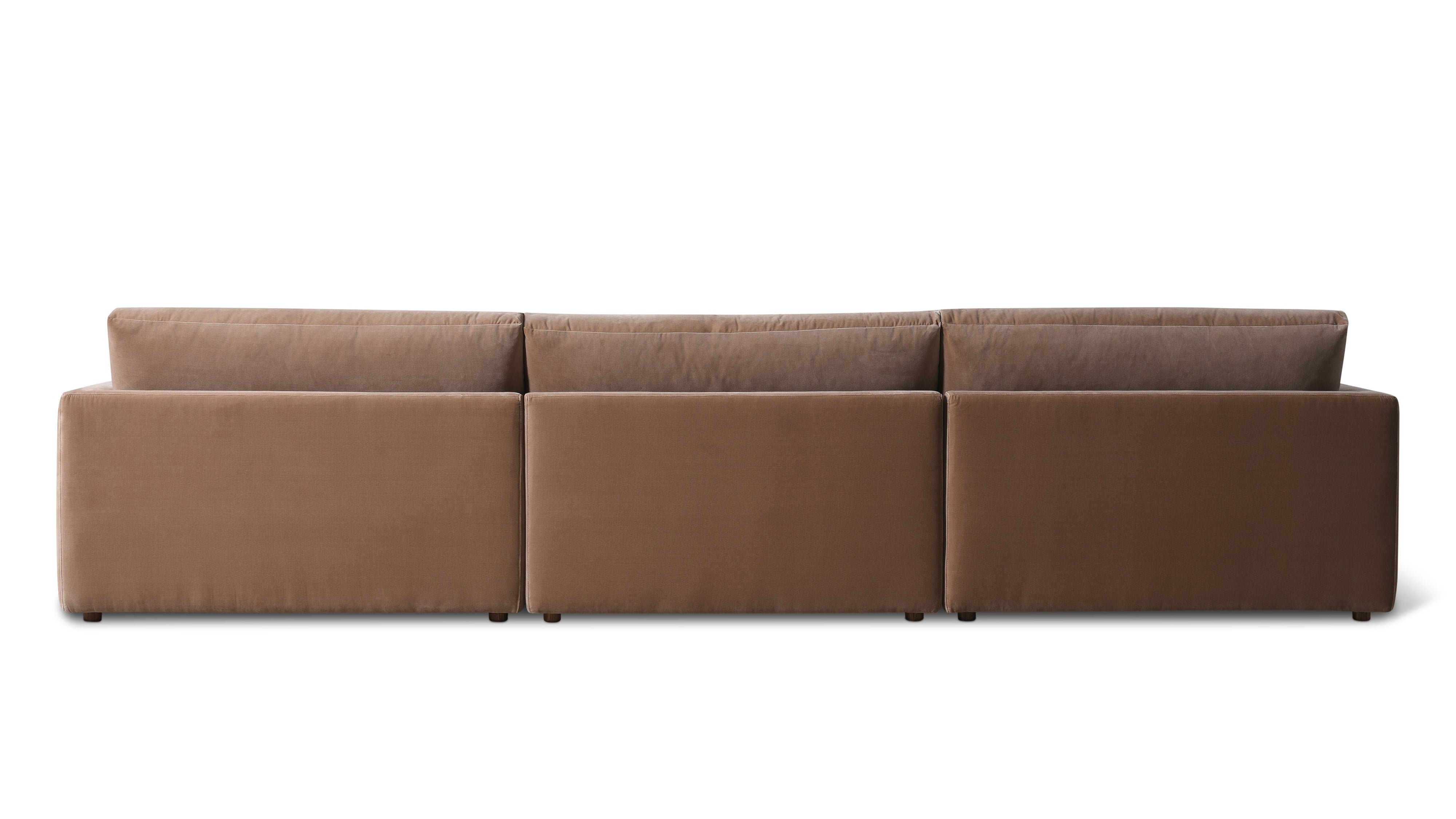 Wind Down 3-Piece Modular Sofa, Doe - Image 8