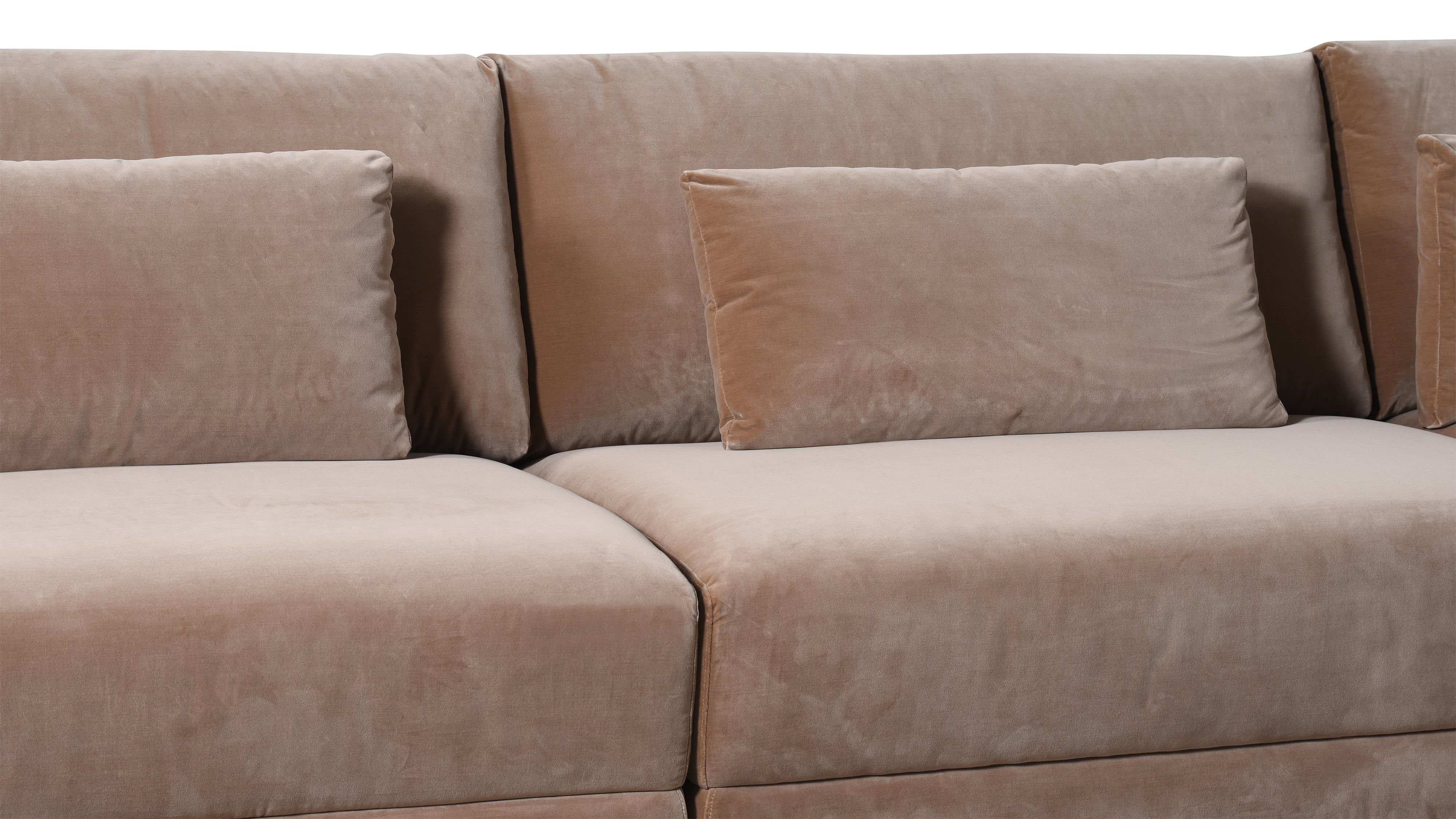 Wind Down 3-Piece Modular Sofa, Doe - Image 6