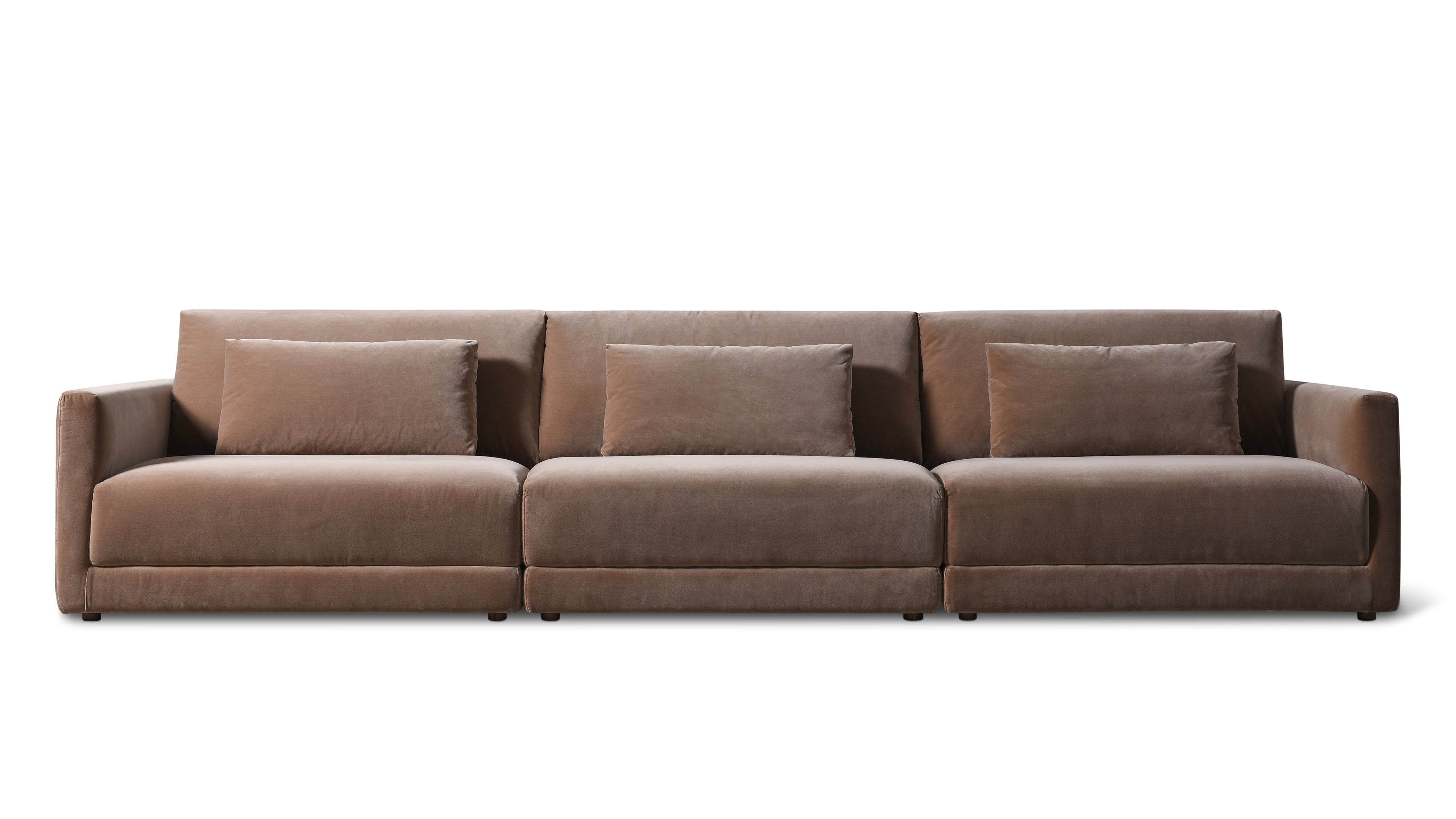 Wind Down 3-Piece Modular Sofa, Doe - Image 1