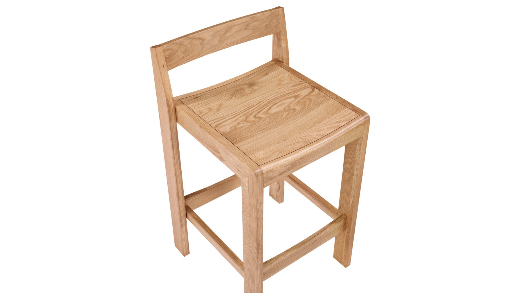 Plane Stool, Counter, Oak - Image 7