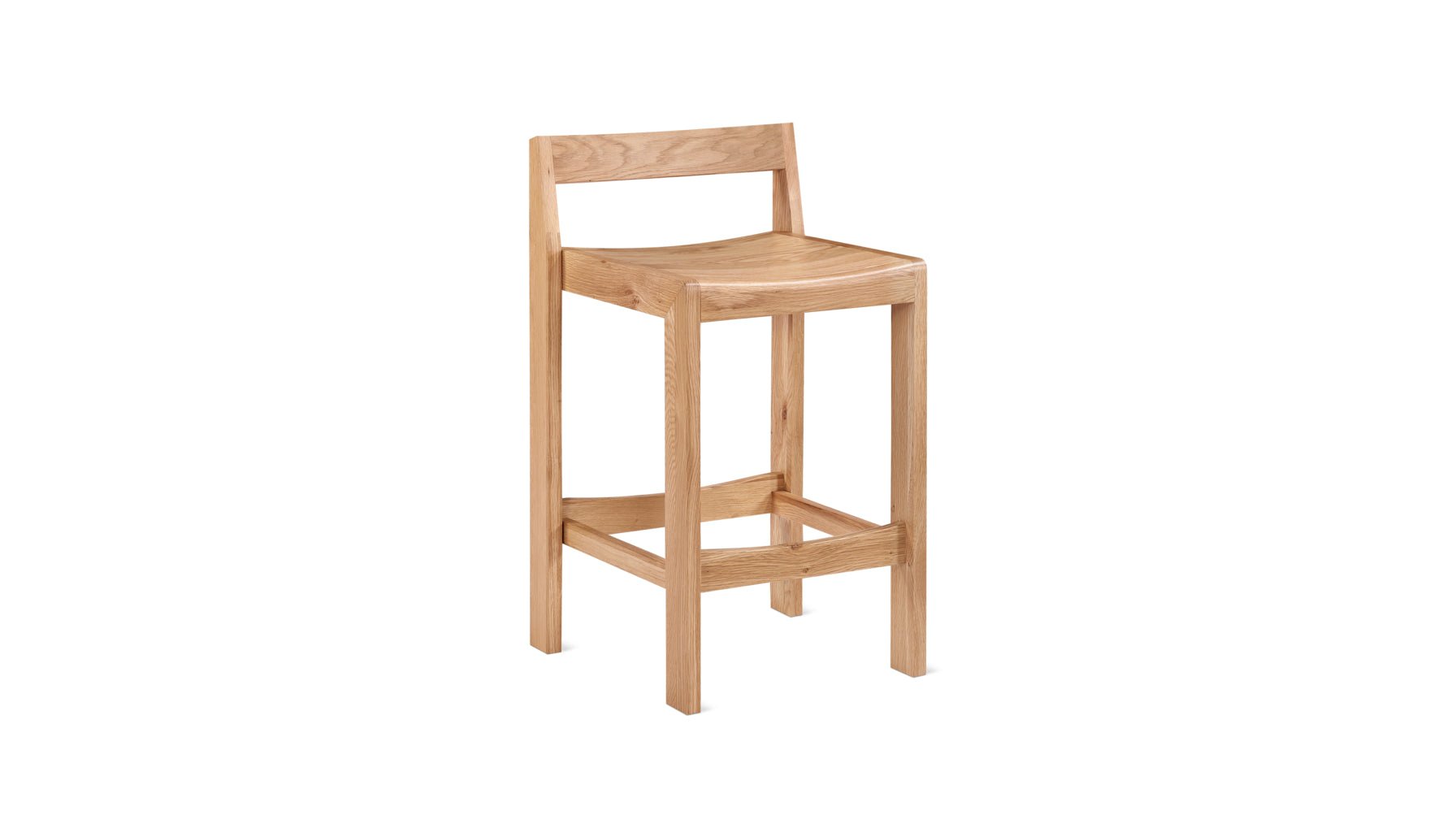 Plane Stool, Counter, Oak