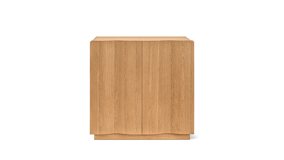 Ripple Bar Cabinet, Oak