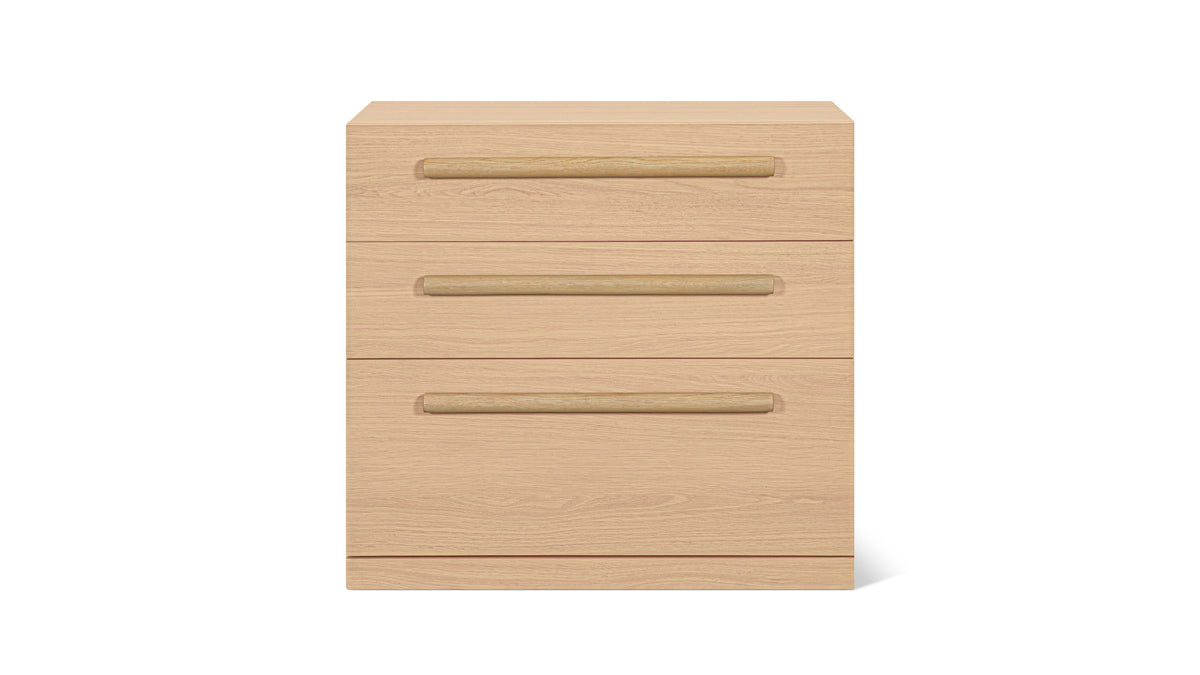 Building Block x Colapso Cabinet, 3 Drawer, Wide, Pale Oak_image