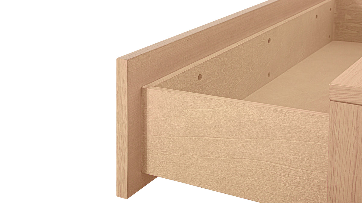 Building Block x Colapso Cabinet, 3 Drawer, Wide, Pale Oak