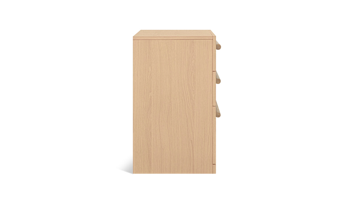 Building Block x Colapso Cabinet, 3 Drawer, Wide, Pale Oak