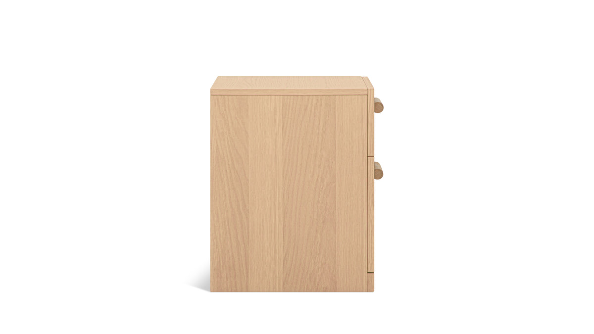 Building Block x Colapso Cabinet, 2 Drawer, Tall, Pale Oak